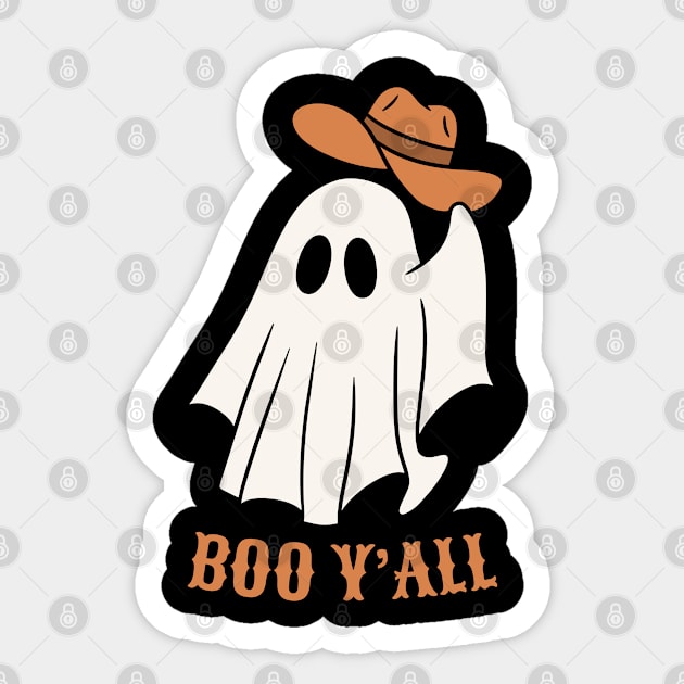 Cowboy Ghost Sticker by Norse Magic